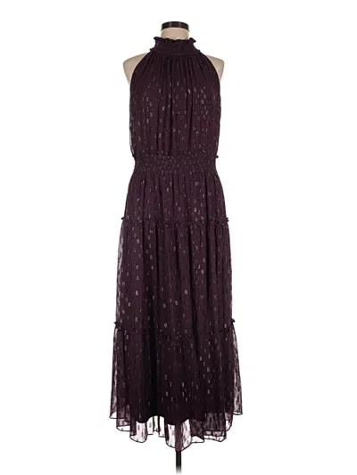 Pre-owned Taylor Cocktail Dress In Burgundy