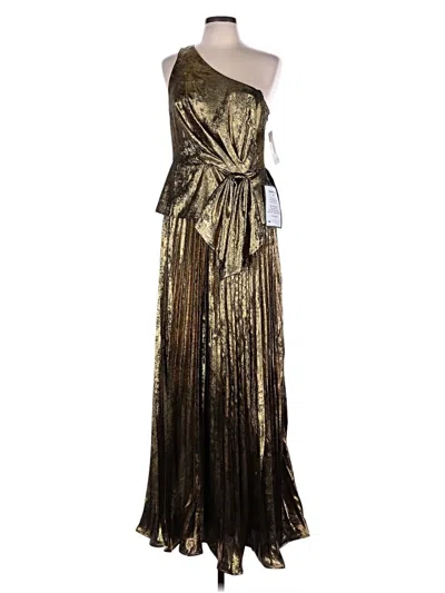 Pre-owned Taylor Cocktail Dress In Gold