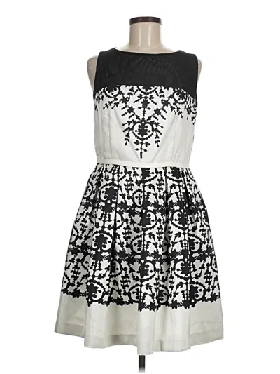 Pre-owned Taylor Cocktail Dress In Gray