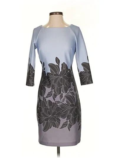 Pre-owned Taylor Cocktail Dress In Gray