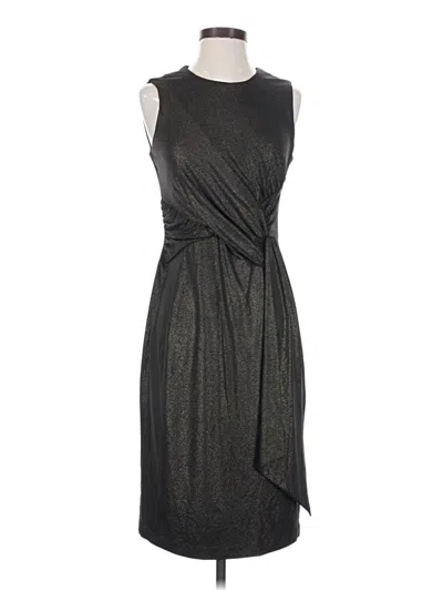 Pre-owned Taylor Cocktail Dress In Gray