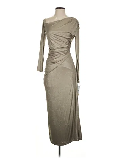 Pre-owned Taylor Cocktail Dress In Gray