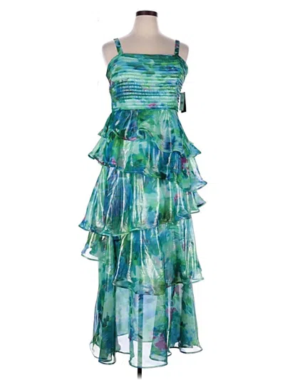 Pre-owned Taylor Cocktail Dress In Green