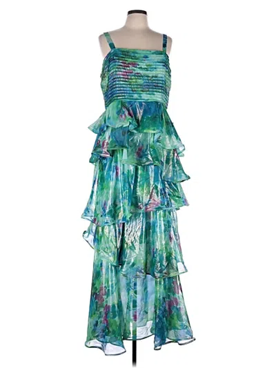 Pre-owned Taylor Cocktail Dress In Green