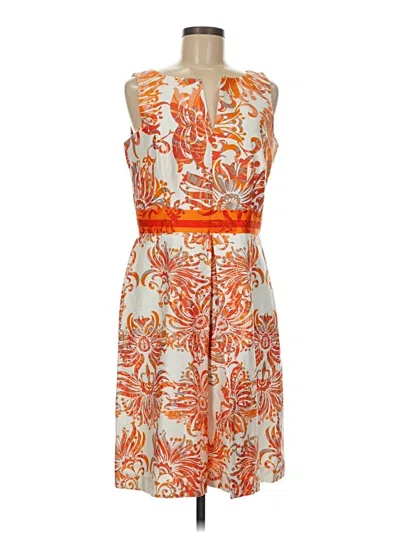Pre-owned Taylor Cocktail Dress In Orange