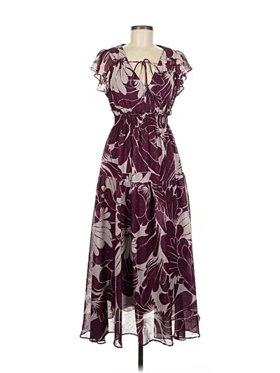 Pre-owned Taylor Cocktail Dress In Purple