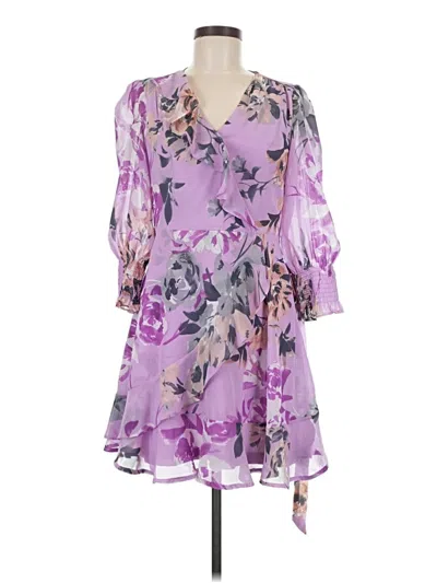 Pre-owned Taylor Cocktail Dress In Purple