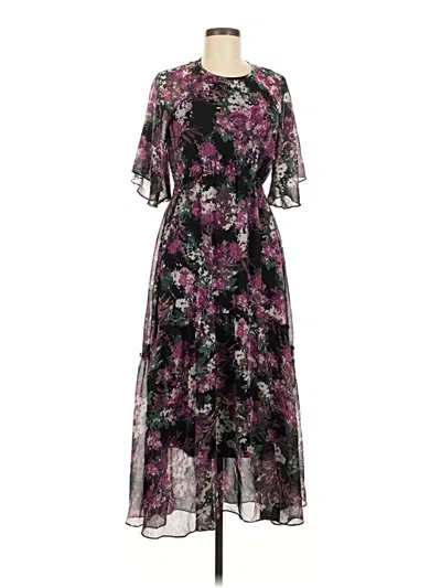 Pre-owned Taylor Cocktail Dress In Purple