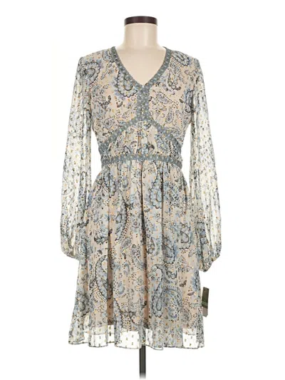 Pre-owned Taylor Cocktail Dress In Silver