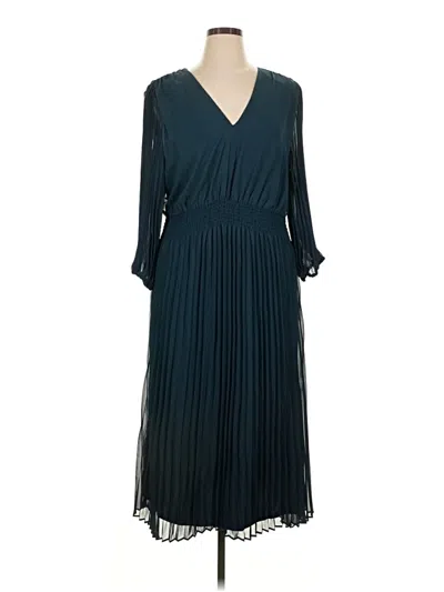 Pre-owned Taylor Cocktail Dress In Teal