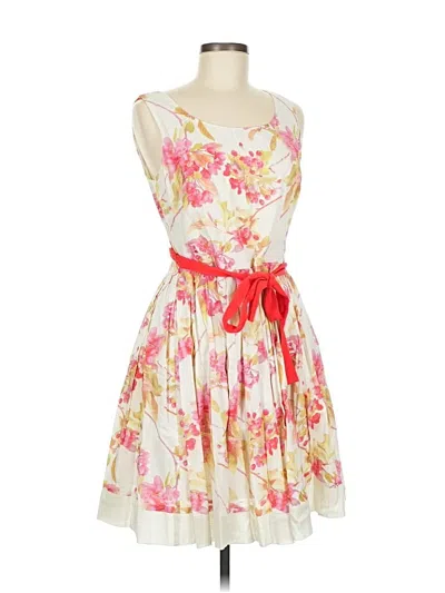 Pre-owned Taylor Cocktail Dress In White