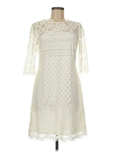 Pre-owned Taylor Cocktail Dress In White