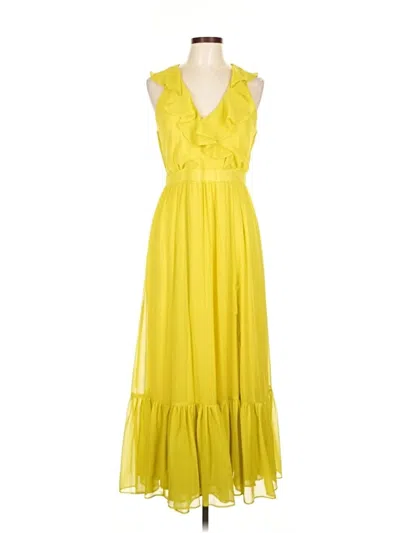 Pre-owned Taylor Cocktail Dress In Yellow