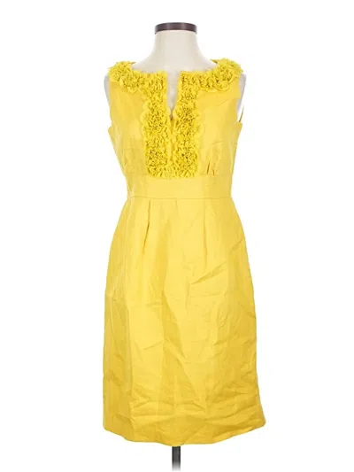 Pre-owned Taylor Cocktail Dress In Yellow