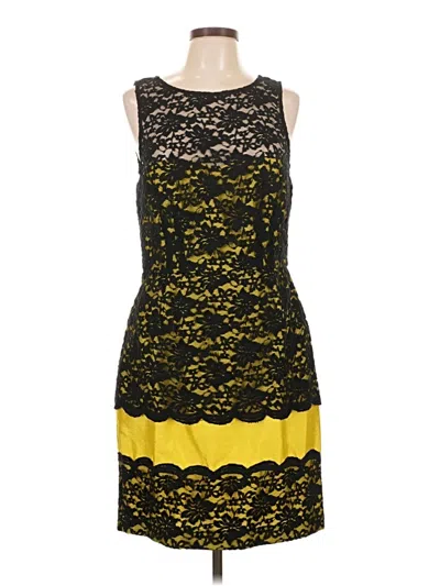 Pre-owned Taylor Cocktail Dress In Yellow