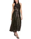 Taylor Cowl Maxi Dress In Silver