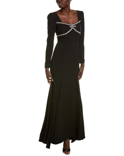TAYLOR CRYSTAL BODICE MAXI DRESS