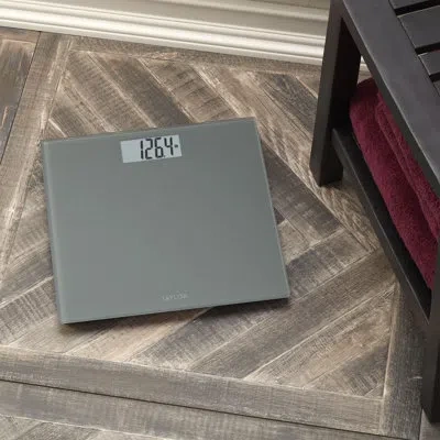 Taylor Digital Scale, 400 Lb Capacity, 11.8 X 11.8 Inches In Charcoal