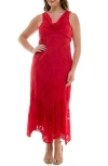 Taylor Dresses Floral Burnout Maxi Dress