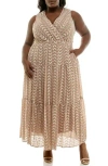Taylor Dresses Floral Tiered Maxi Dress
