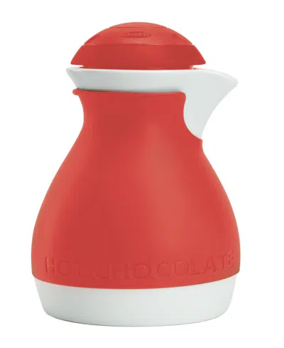Taylor Frothing Hot Chocolate Pot In Red