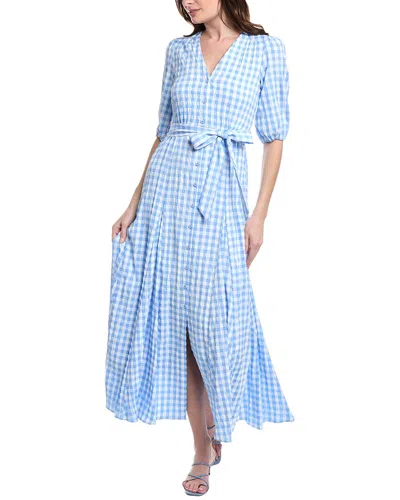 Taylor Gingham Maxi Dress In Blue