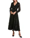 Taylor Glitter A-line Dress In Black
