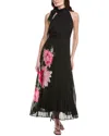 Taylor Halter Maxi Dress In Black