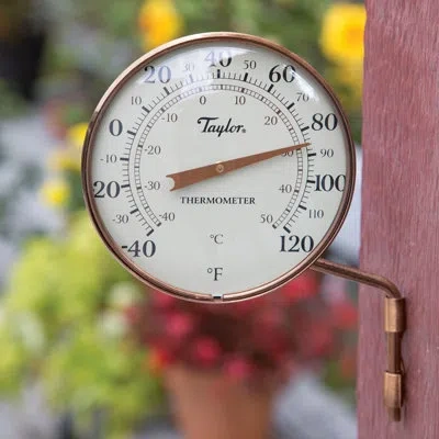 Taylor Heritage  Precision Products Dial Thermometer, 4.25", Copper
