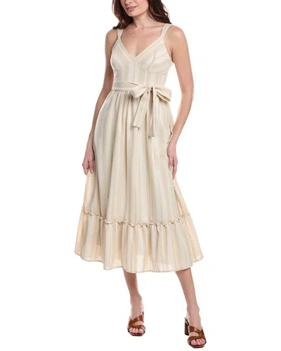 TAYLOR LINEN-BLEND MIDI DRESS