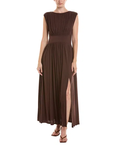 Taylor Midi Dress In Brown