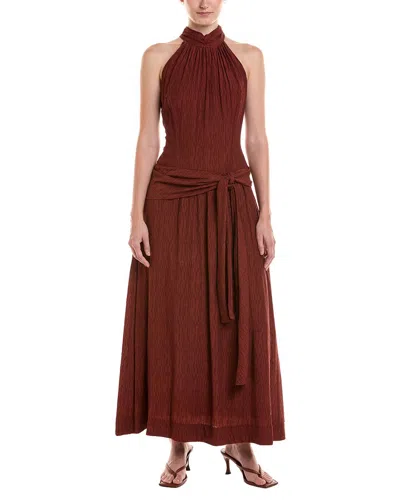 Taylor Midi Dress In Brown
