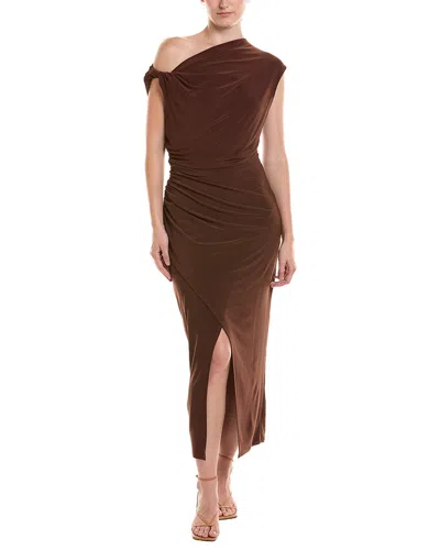 Taylor Midi Dress In Brown