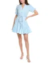 Taylor Mini Shirtdress In Blue