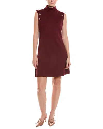 Taylor Mock Neck Mini Dress In Brown