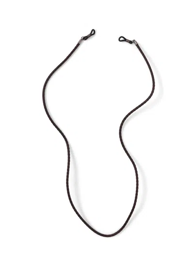 Taylor Morris Eyewear Leather Cord In Black