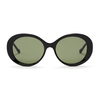 Taylor Morris Eyewear Maia In Black In Green