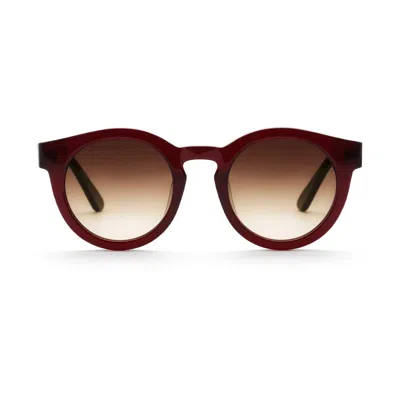 Taylor Morris Eyewear Soelae In Red In Brown