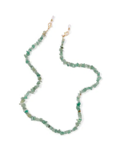 Taylor Morris Eyewear Stone Chain In Green