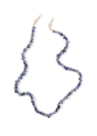 Taylor Morris Eyewear Stone Chain In Blue