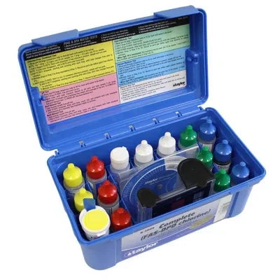 Taylor New  K-2006 Complete Swimming Pool/spa Test Kit Fas-dpd K2006 Chlorine In Blue