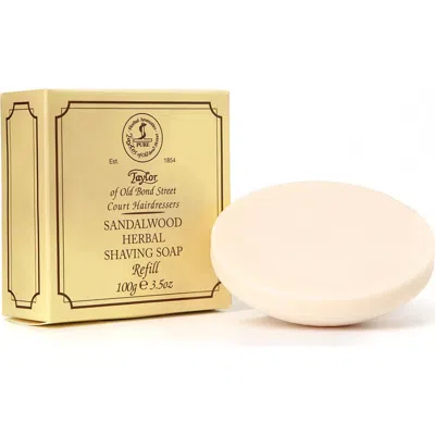 Taylor Of Old Bond Street Sandalwood Shave Soap Refill In White