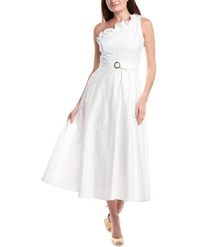 Taylor One-shoulder Ruffle Midi Dress
