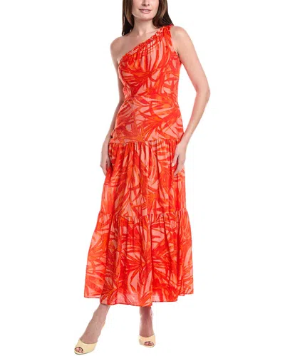Taylor One-shoulder Tiered Midi Dress