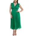Taylor Accordion Pleated Midi Dress
