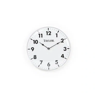 Taylor Precision 18 In. Wall Clock In Silver