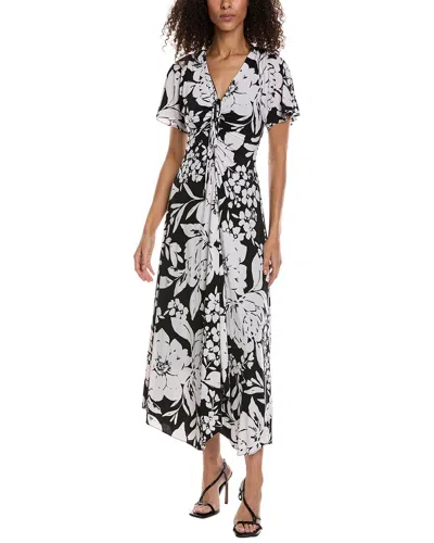 Taylor Printed Jersey Maxi Dress In Black