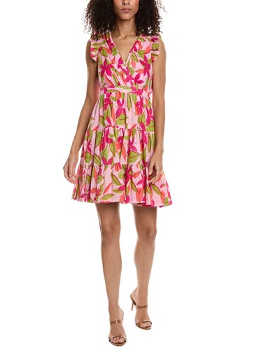Taylor Printed Lawn Mini Dress In Pink