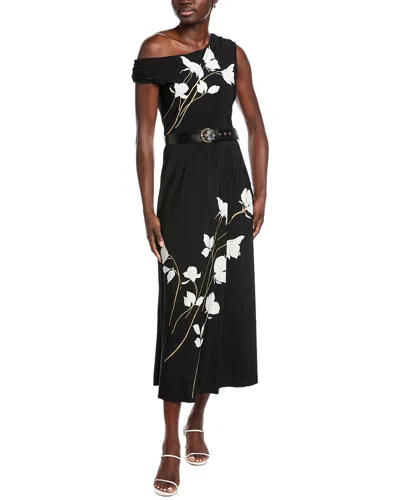 Taylor Printed Maxi Dress In Black