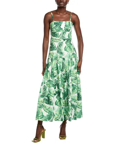 Taylor Printed Maxi Dress In Green